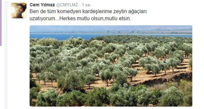 Şahan Gökbakar ve Cem Yılmaz arasında zeytin atışması