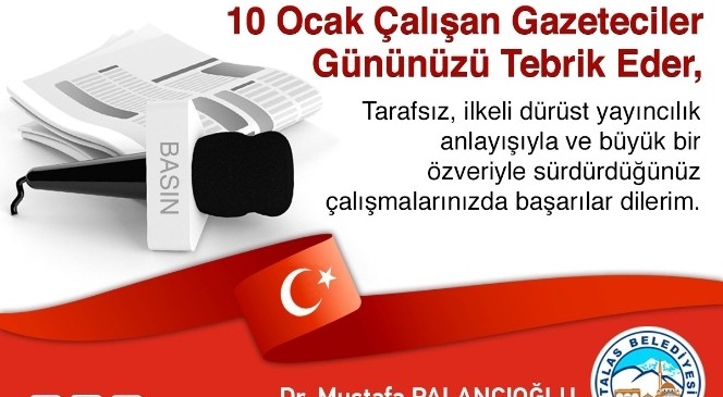 Bakan Palancolu'ndan Gazeteciler Gn Mesaj