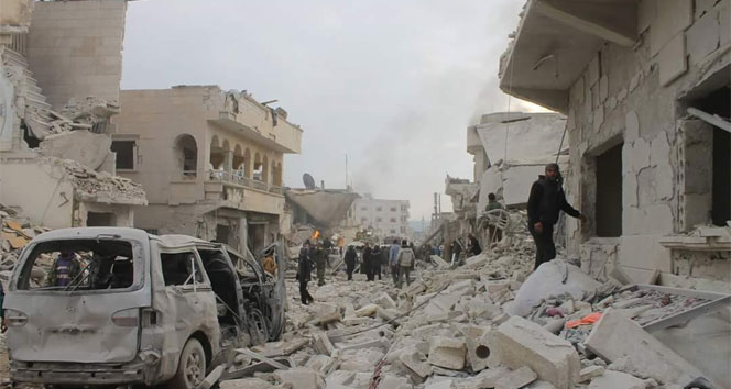 Rusyadan Suriyeye hava saldırısı: 65 ölü, 140a yakın yaralı