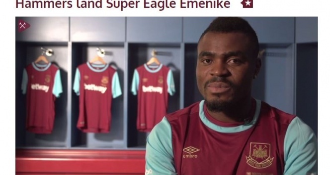 Emmanuel Emenike, West Ham Unitedda