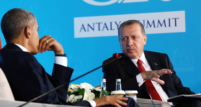 Cumhurbakan Erdoan, Obama ile grecek