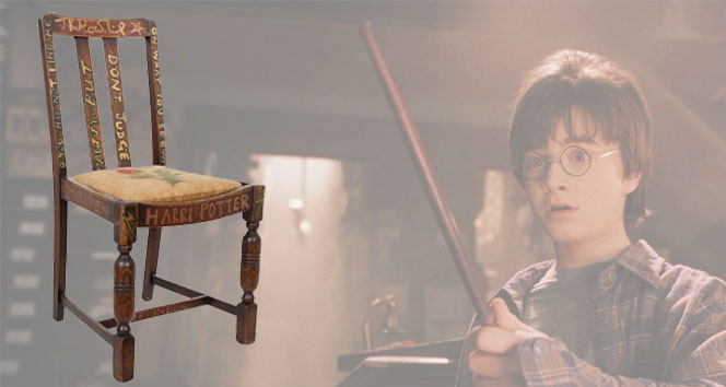 Harry Pottern yazld sandalye rekor fiyata satld