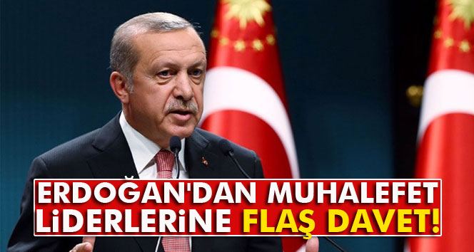 Erdoğan'dan muhalefet liderlerine flaş davet