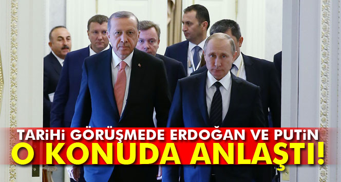 Tarihi görüşmede Erdoğan ve Putin o konuda anlaştı