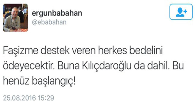 Ergun Babahana şok: Kılıçdaroğlu tweeti başını yaktı