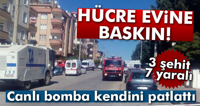 Gaziantep'te hücre evinde patlama: 3 şehit, 7 yaralı