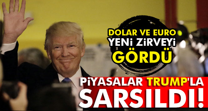 Piyasalar Trump'la sarsıldı
