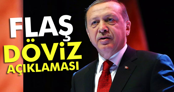 Erdoğan'dan flaş döviz açıklaması