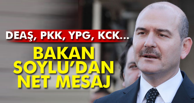 Bakan Soylu'dan net mesaj!