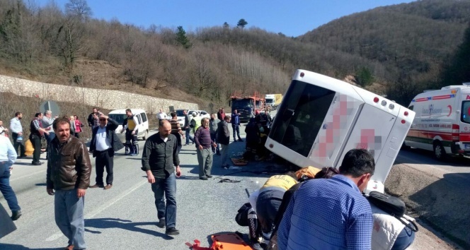 Bursada yolcu otobüsü kaza yaptı: 7 ölü, en az 30 yaralı