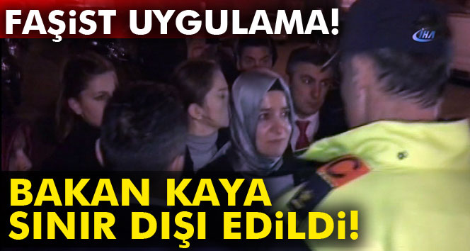 Bakan Kaya sınır dışı edildi