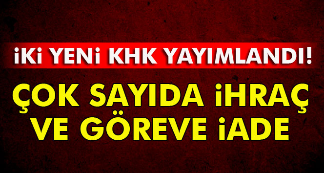 İki yeni KHK yayımlandı