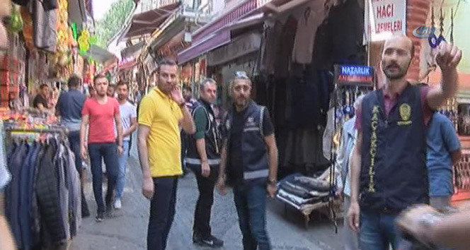 Eminönünde 500 polisle kaçakçıklık operasyonu