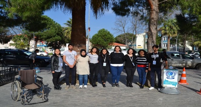Biga’da engelli parkuru ile farkındalık