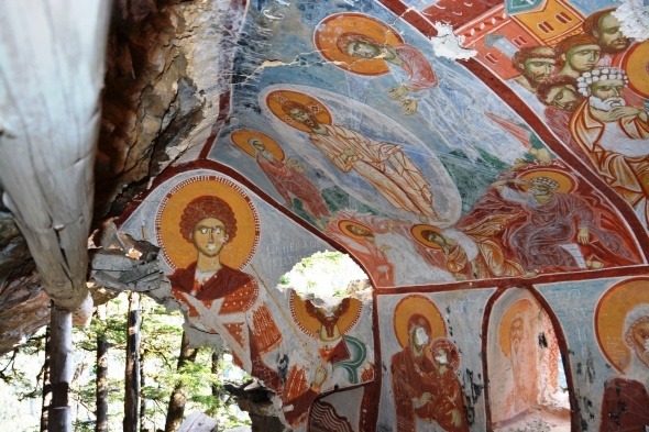 Sümela Manastırı’ndaki restorasyon çalışmalarında bulundu! İlk kez görüntülendi...