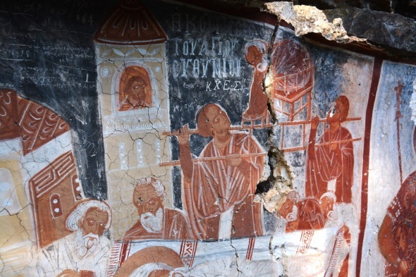 Sümela Manastırı’ndaki restorasyon çalışmalarında bulundu! İlk kez görüntülendi...