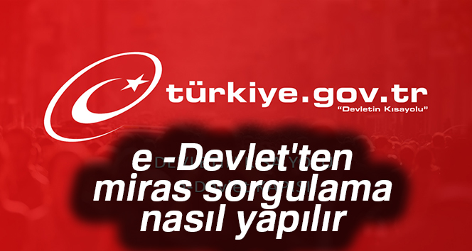 Son dakika haberi... E-Devletten bir yenilik daha |E-Devlet miras sorgulama nasıl yapılır?