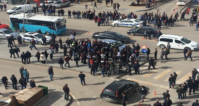 Erzurum?da kalabalık iki grup arasında tekme tokat kavga