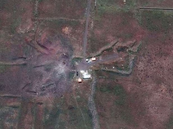 ABD’nin vurduğu tesisler uydudan görüntülendi