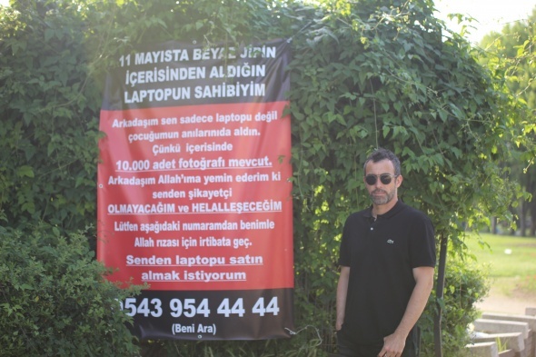 Çalınan bilgisayarını satın almak için hırsıza seslendi