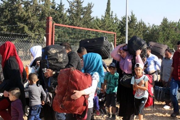 Suriyelilerin vatan özlemi izdihamı