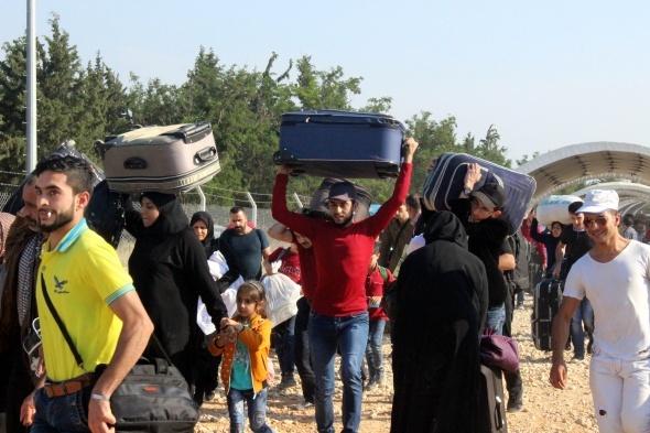 Suriyelilerin vatan özlemi izdihamı