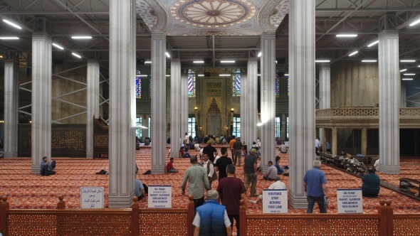 Sultanahmet Cami'nde dev restorasyon havadan görüntülendi