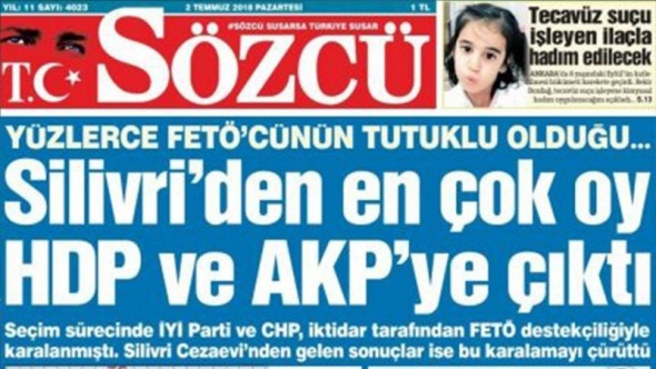FETÖ'cülerin bulunduğu Sincan Cezaevi'nde seçim sonucu belli oldu
