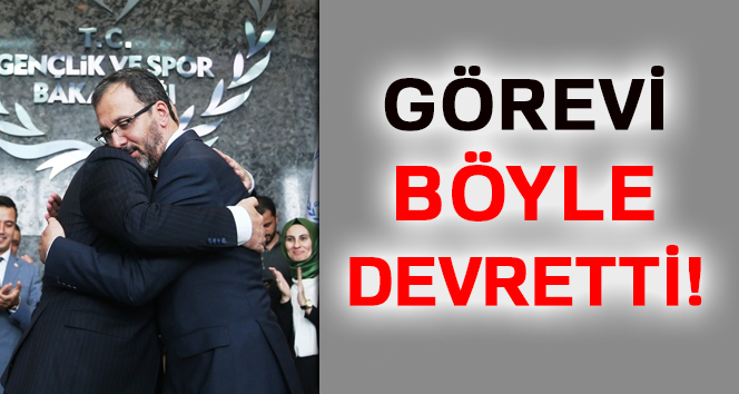 Gençlik ve Spor Bakanı Osman Aşkın Bak Görevi Devretti