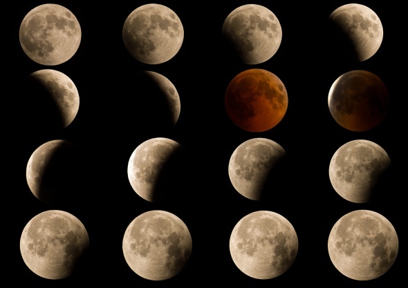 Dünyadan Kanlı Ay Tutulması fotoğrafları