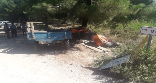 Traktör şarampole uçtu: 2 kişi hayatını kaybetti, 3 hayvan telef oldu