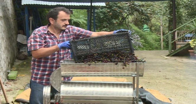 Rize'de pekmez kazanları kaynamaya başladı