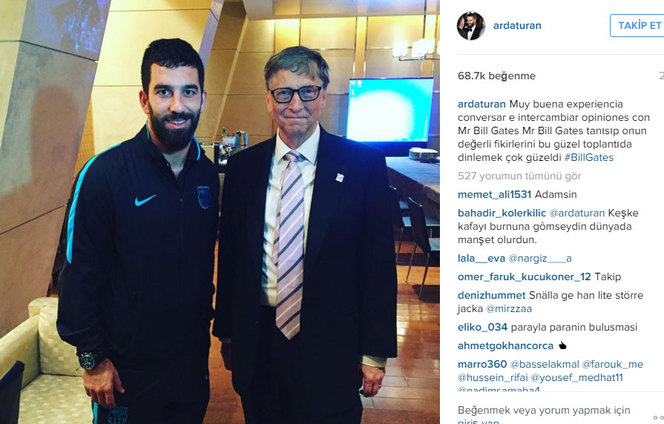 Arda Turan dünyanın en zengin adamının yanında