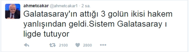 Ahmet Çakar’dan Galatasaraylıları kızdıracak yorum
