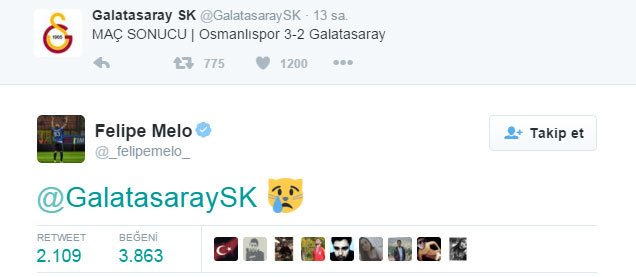Melo'dan dikkat çeken tweet
