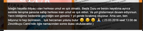 Sertaç Boztepe ölüm yıl dönümünde unutulmadı