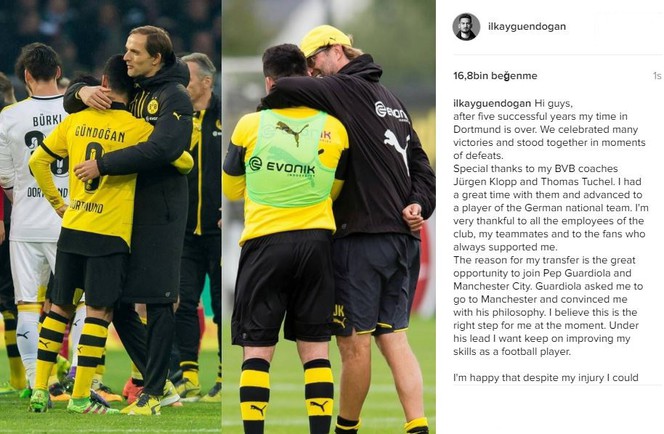 İlkay Gündoğan Dortmund’a veda etti