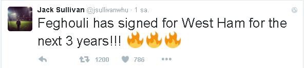 Feghouli, West Ham United'da