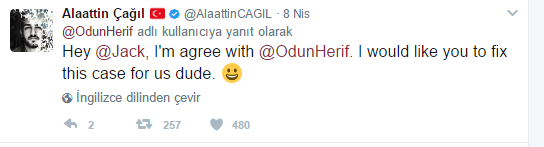Türkiye’nin sosyal medya fenomenlerinden Twitter’a çağrı