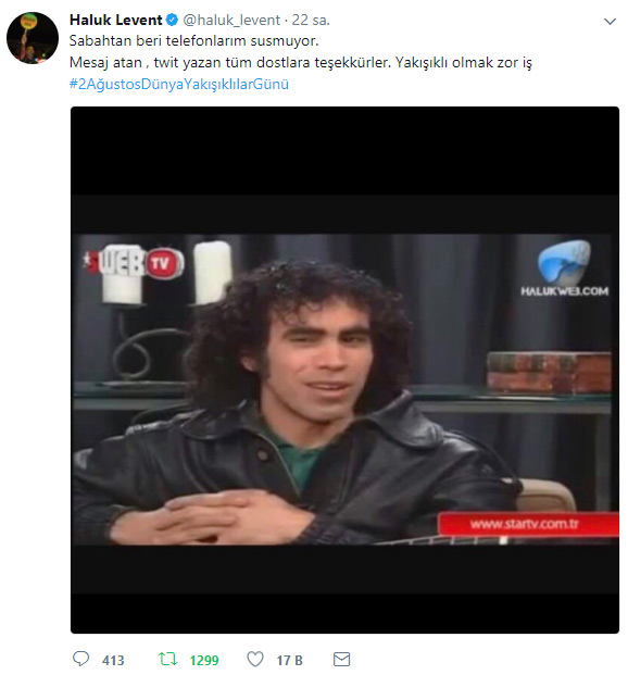 Haluk Levent'ten 'Dünya Yakışıklılar Günü' paylaşımı