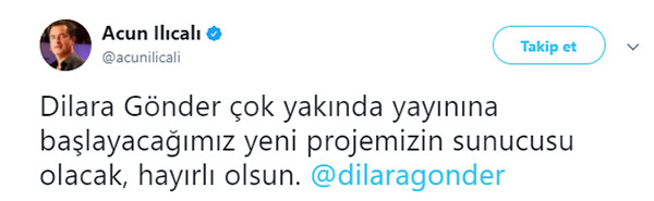 Acun Ilıcalı'dan flaş transfer: Dilara Gönder
