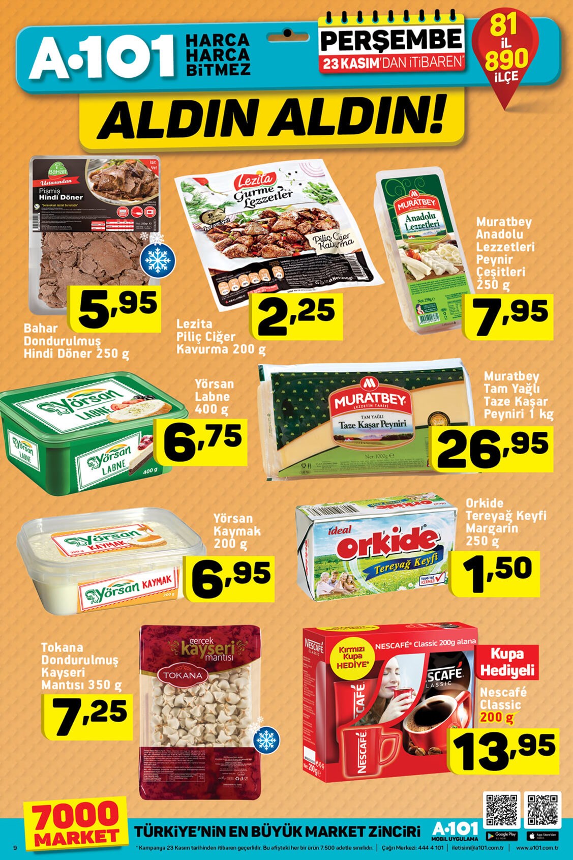 A101 23-24 Kasım 2017 aktüel indirimli güncel ürün broşürü