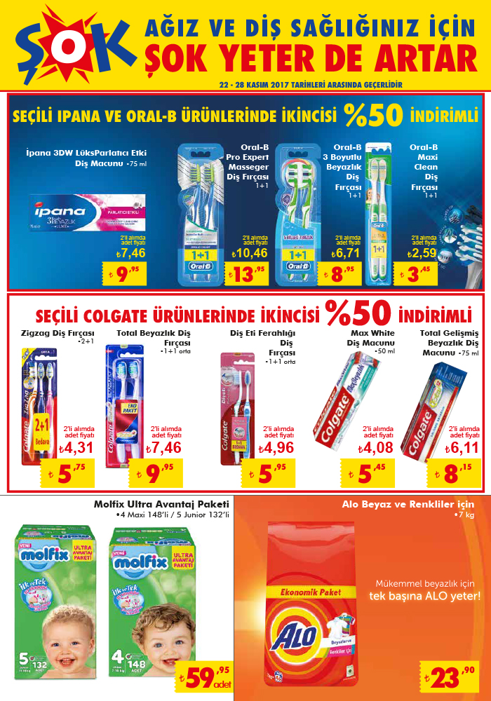 Şok aktüel 22-28 Kasım indirimli güncel ürün broşürü