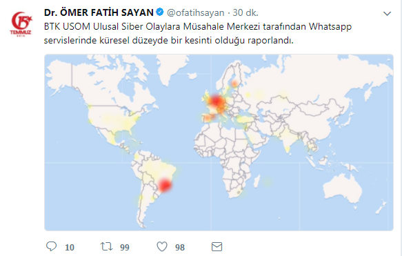 WhatsApp'a neden girilemiyor? BTK'dan açıklama !