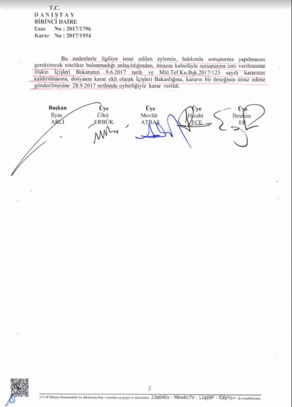 Danıştay'dan, Beşiktaş Belediye Başkanı Hazinedar hakkında 19 Mayıs Kararı