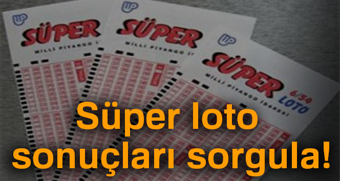 Süper Loto sonuçları nasıl öğrenilir? Süper Loto sonuçları açıklandı mı? | Süper loto sorgulama