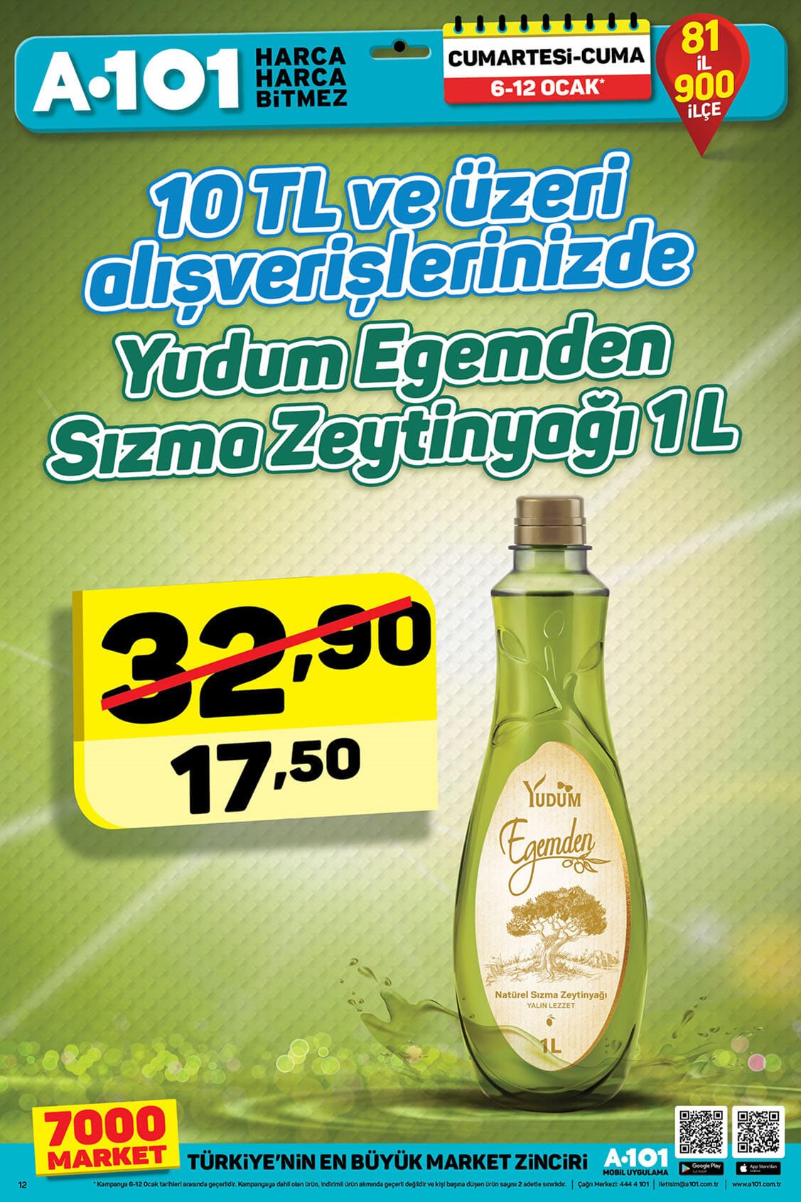 A101 11-12 Ocak 2018 aktüel indirimli güncel ürün broşürü kataloğu