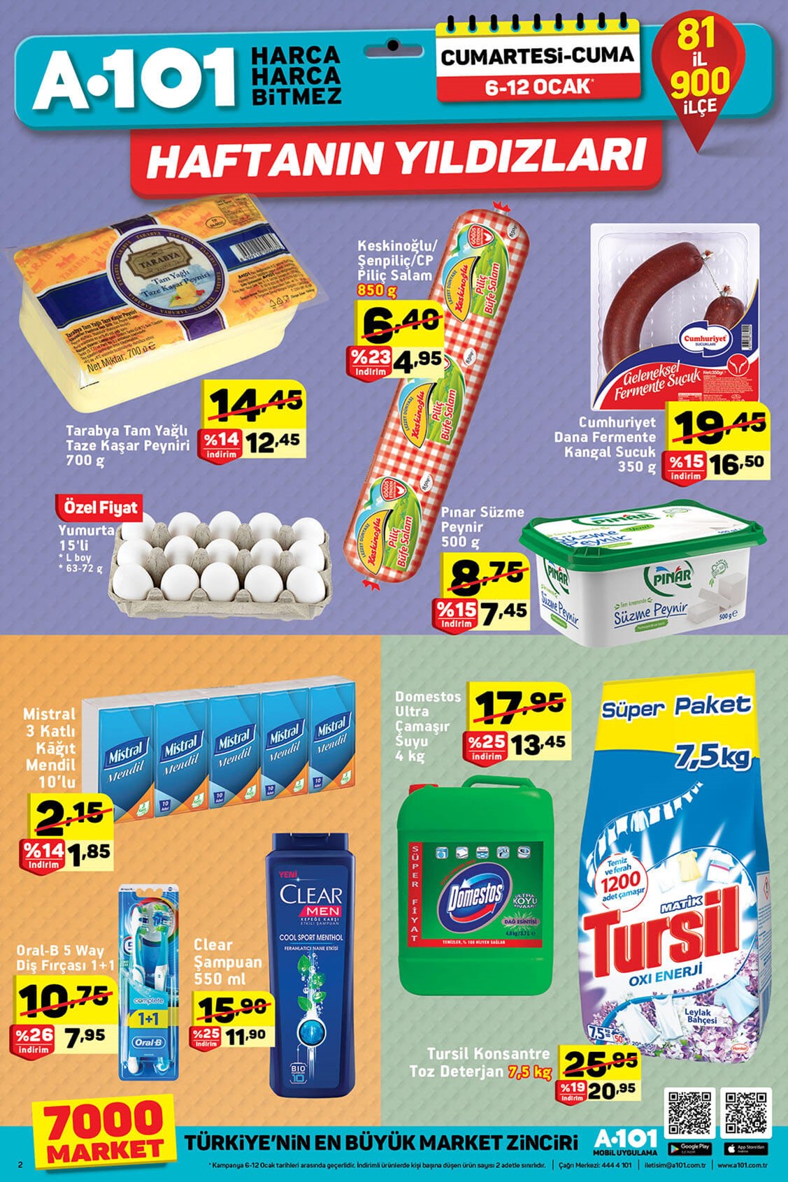 A101 11-12 Ocak 2018 aktüel indirimli güncel ürün broşürü kataloğu