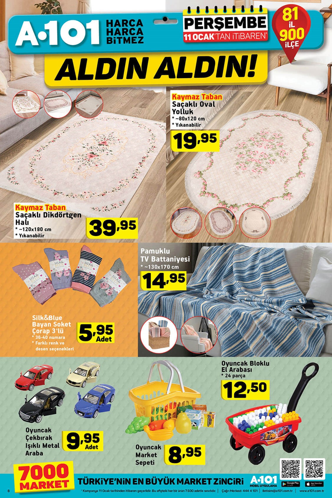 A101 11-12 Ocak 2018 aktüel indirimli güncel ürün broşürü kataloğu