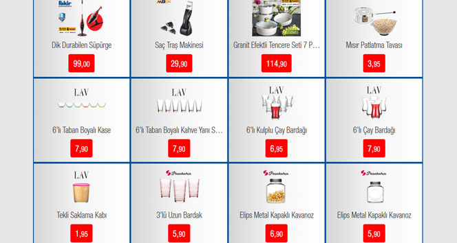 BİM 12 Ocak 2018 aktüel indirimli güncel ürünler kataloğu